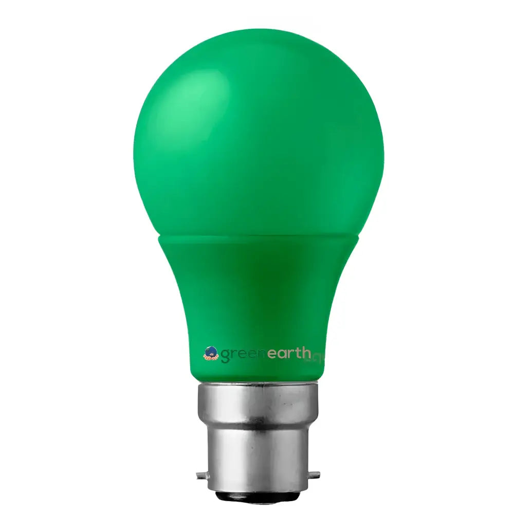 Green Earth LED Globes 5W = 40W B22 Green BCGREEN