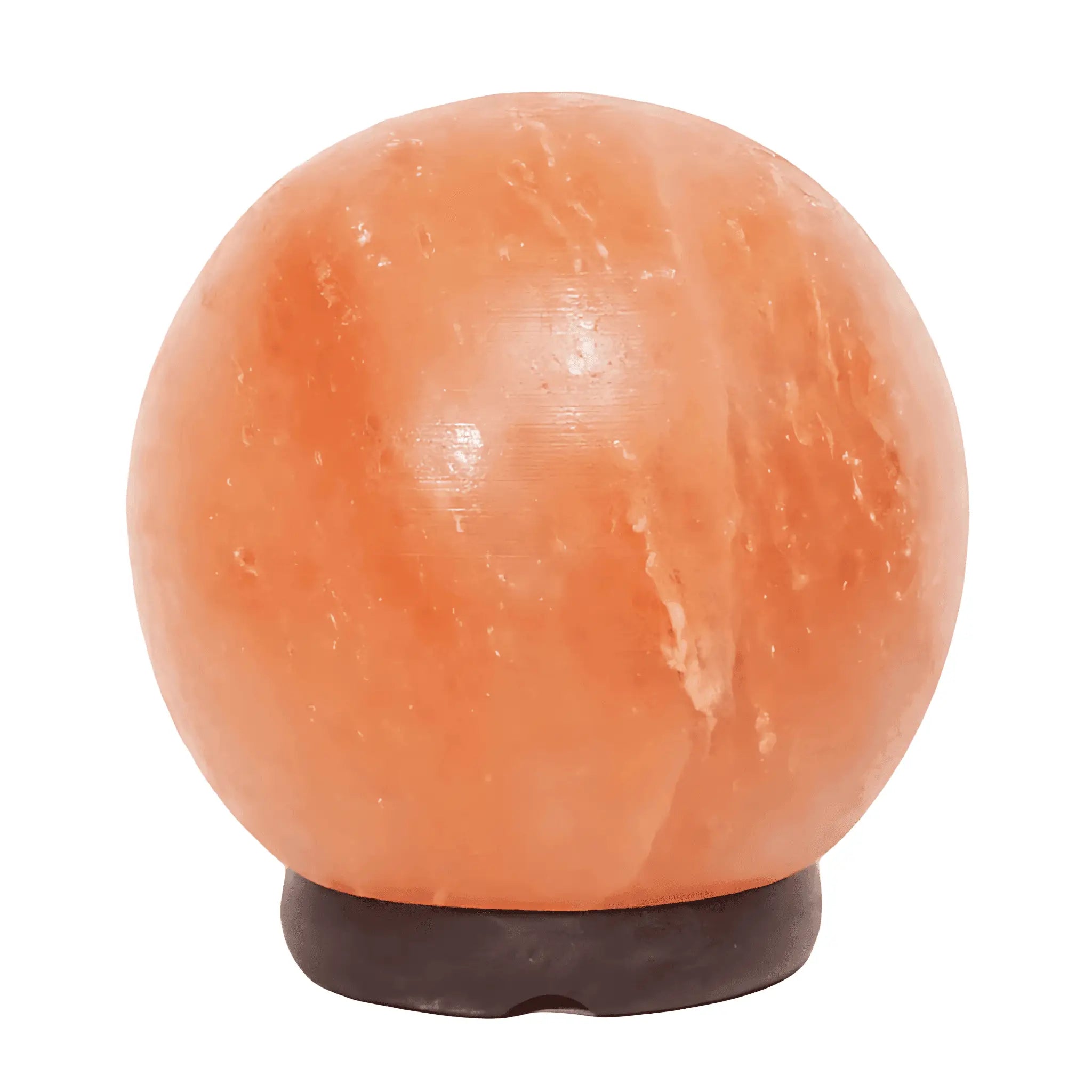 6” Sphere Salt Lamp – Timber Base (12v – 12w) Green