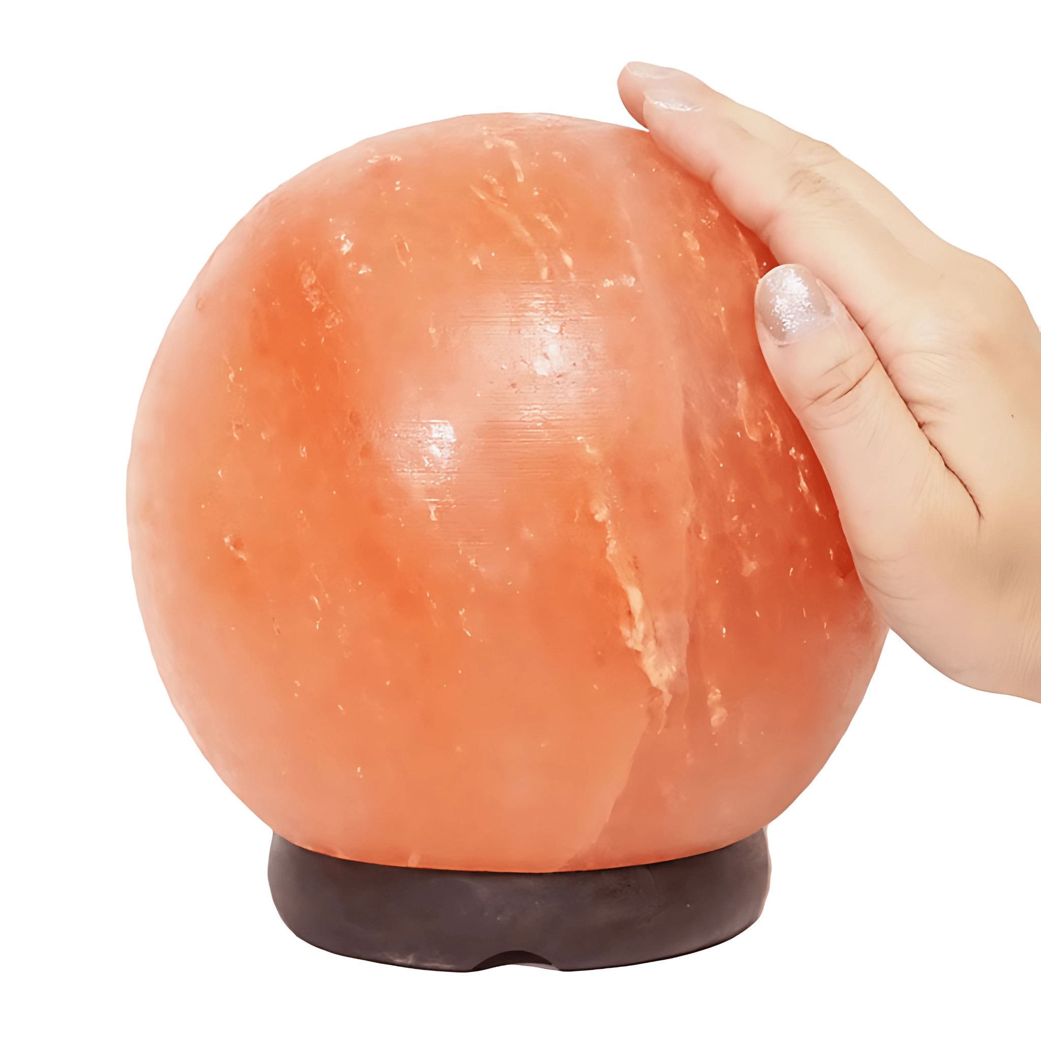 Green Earth Lighting Australia Home & Garden > Lighting > Night Lights & Ambient Lighting 6” Sphere Salt Lamp – Timber Base (12V – 12W) 6” Sphere