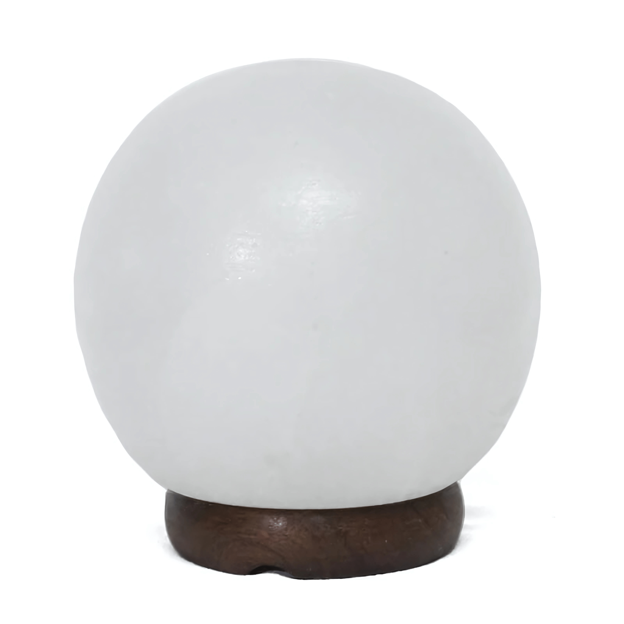 Green Earth Lighting Australia Home & Garden > Lighting > Night Lights & Ambient Lighting 6” White Sphere Salt Lamp – Timber Base (12V – 12W) 6” Sphere WH