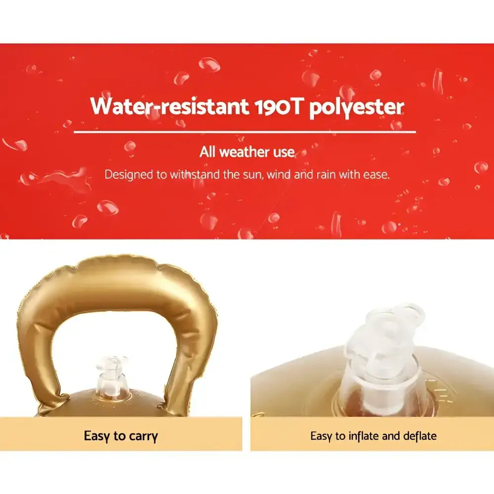 60cm Christmas Inflatable Ball Bauble Outdoor Decoration Red