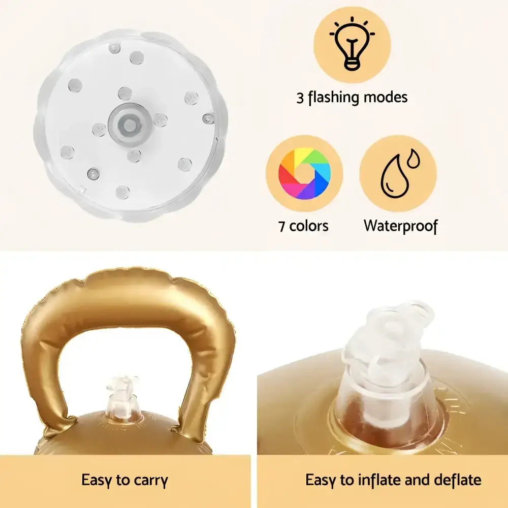 60cm Christmas Inflatable Ball Illuminated Led Snowman Decor