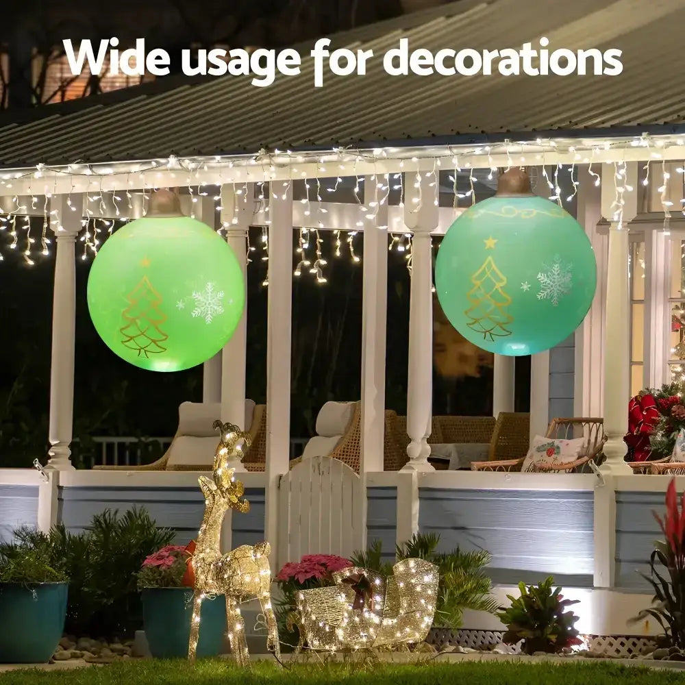 60cm Christmas Inflatable Ball Led Illuminated Decoration