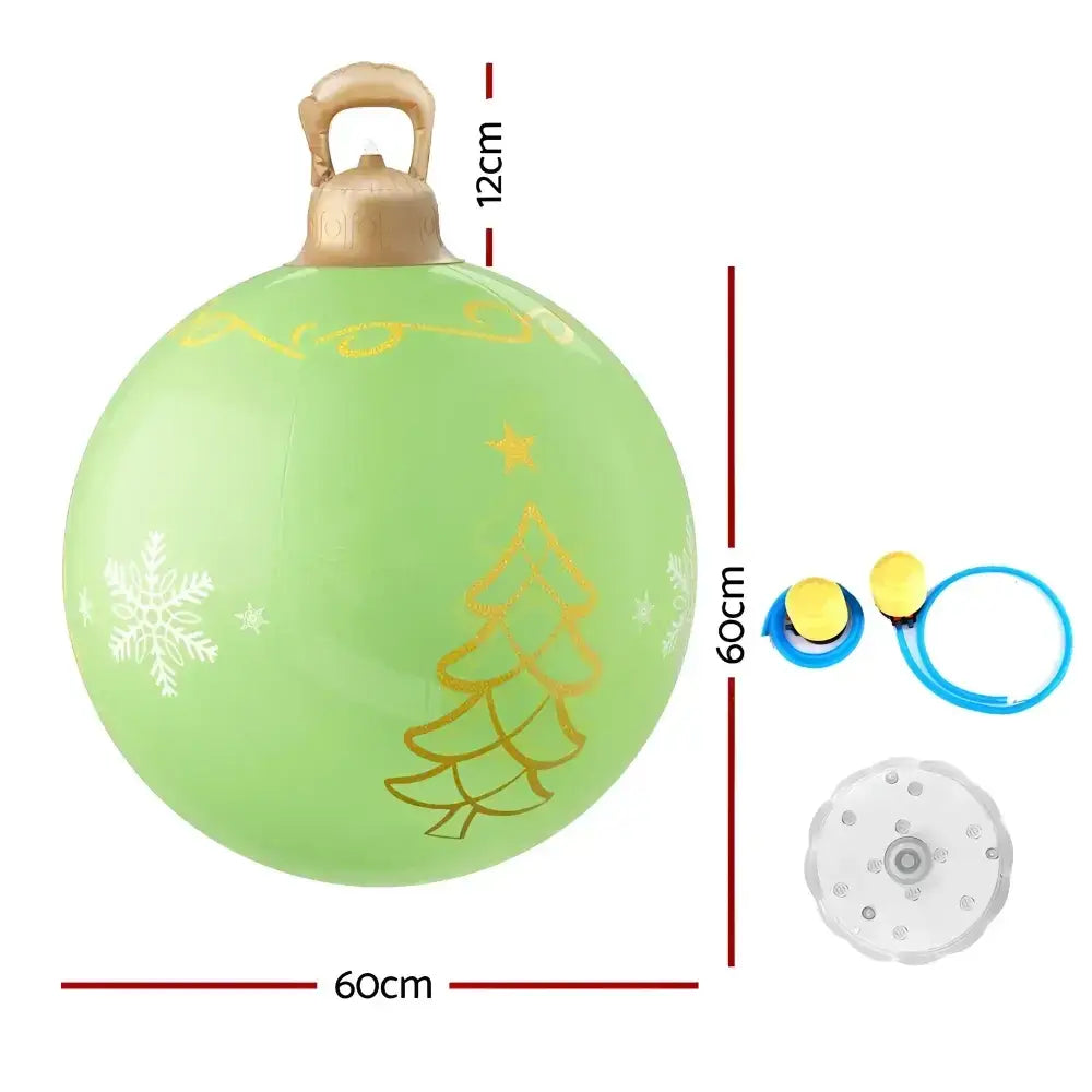 60cm Christmas Inflatable Ball Led Illuminated Decoration