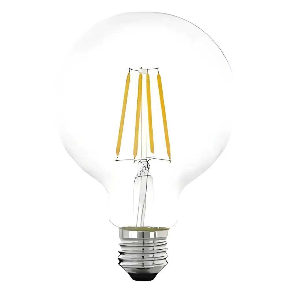 Green Earth Lighting Australia LED Light Bulbs 6W 600lm E27 2700K Clear Non Dimmable LED G95 G95E27WW