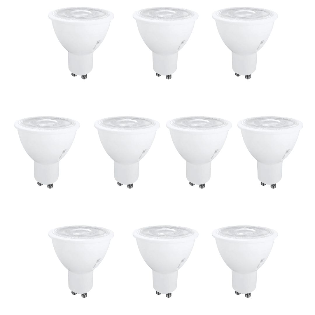 Green Earth Lighting Australia LED Bulb 10 Pack 6W GU10 Non Dimmable Tri-Colour LED Light Bulb A0223278/10PK