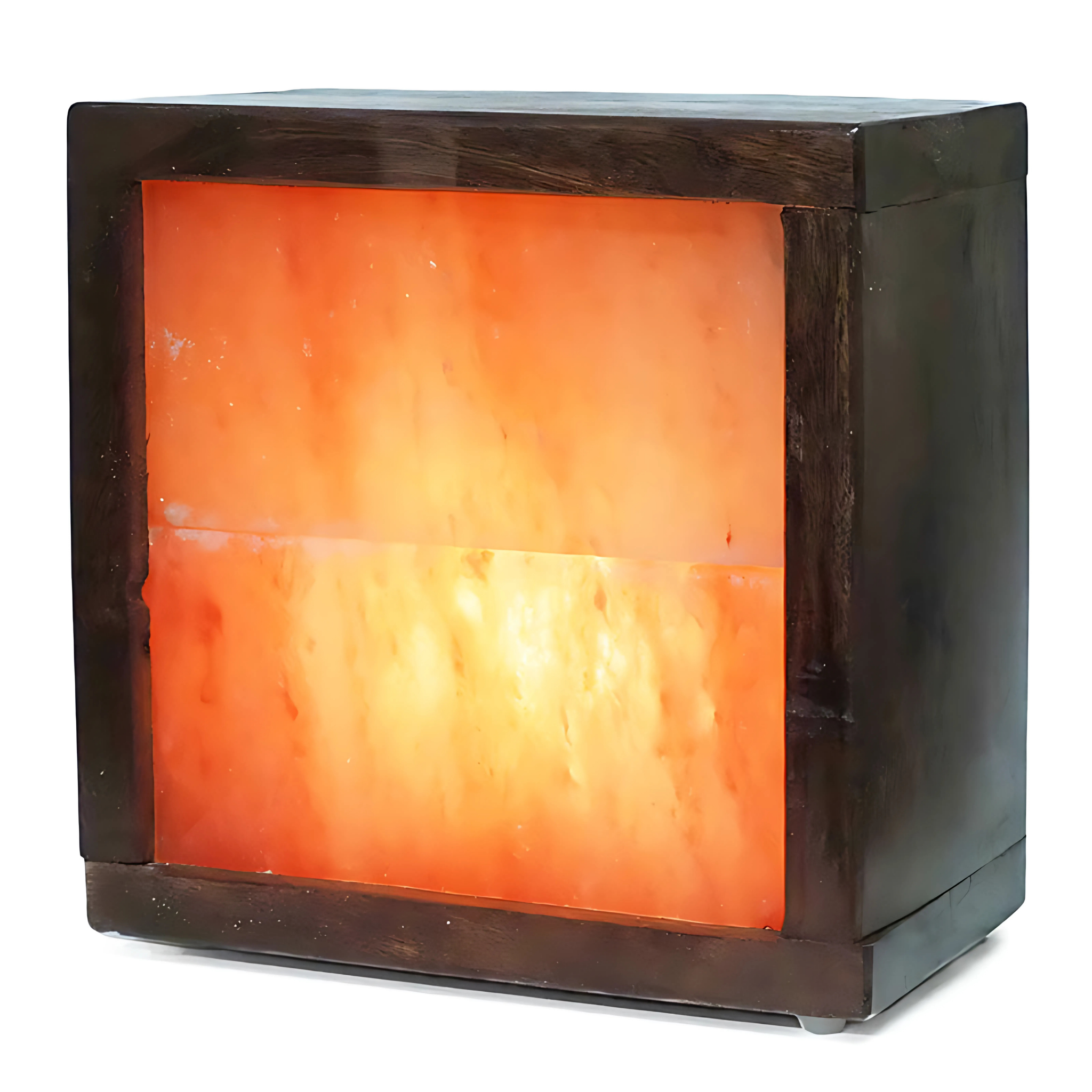 Wooden Box Slab Salt Lamp (12V-12W)