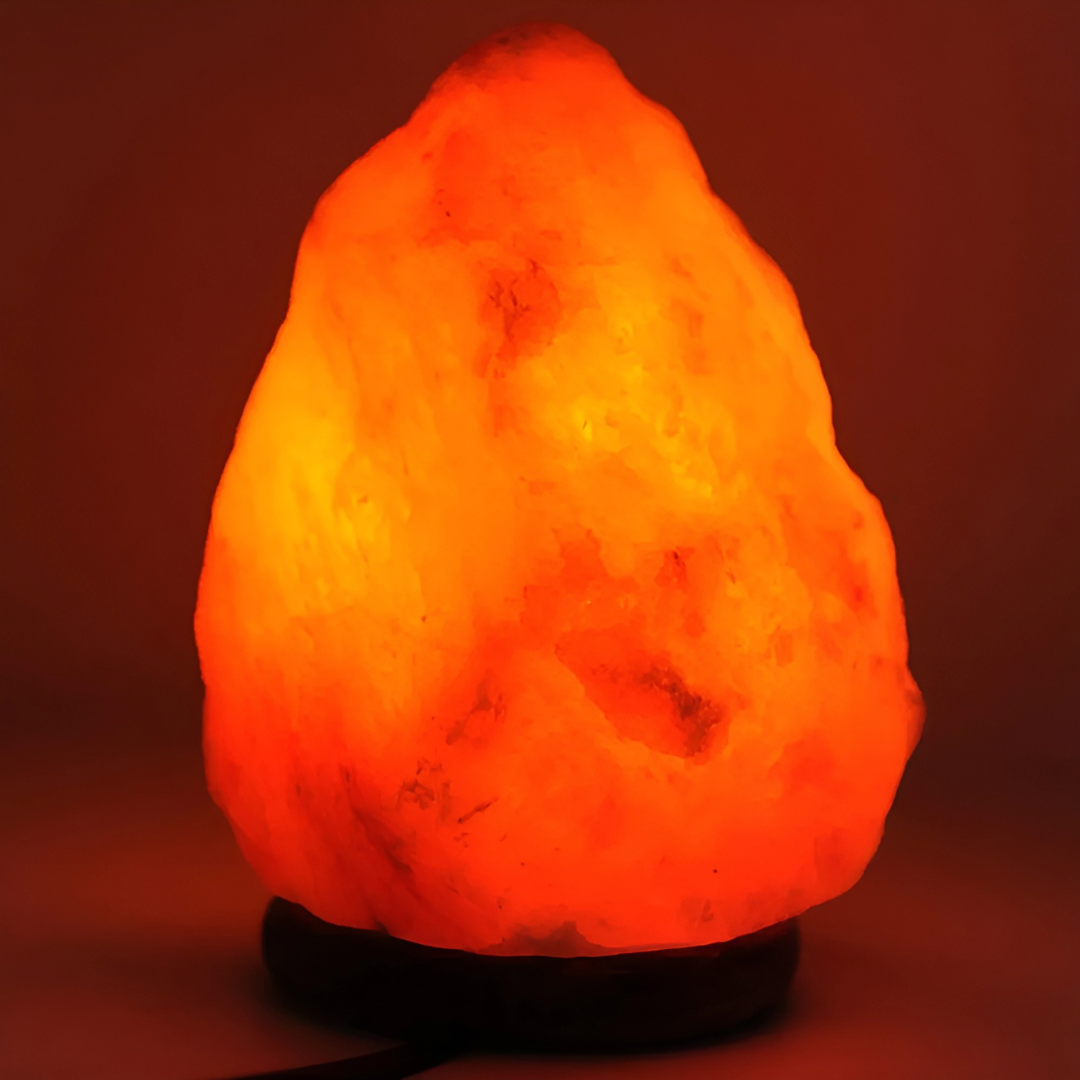 1-2kg Himalayan Salt Lamp on Timber Base