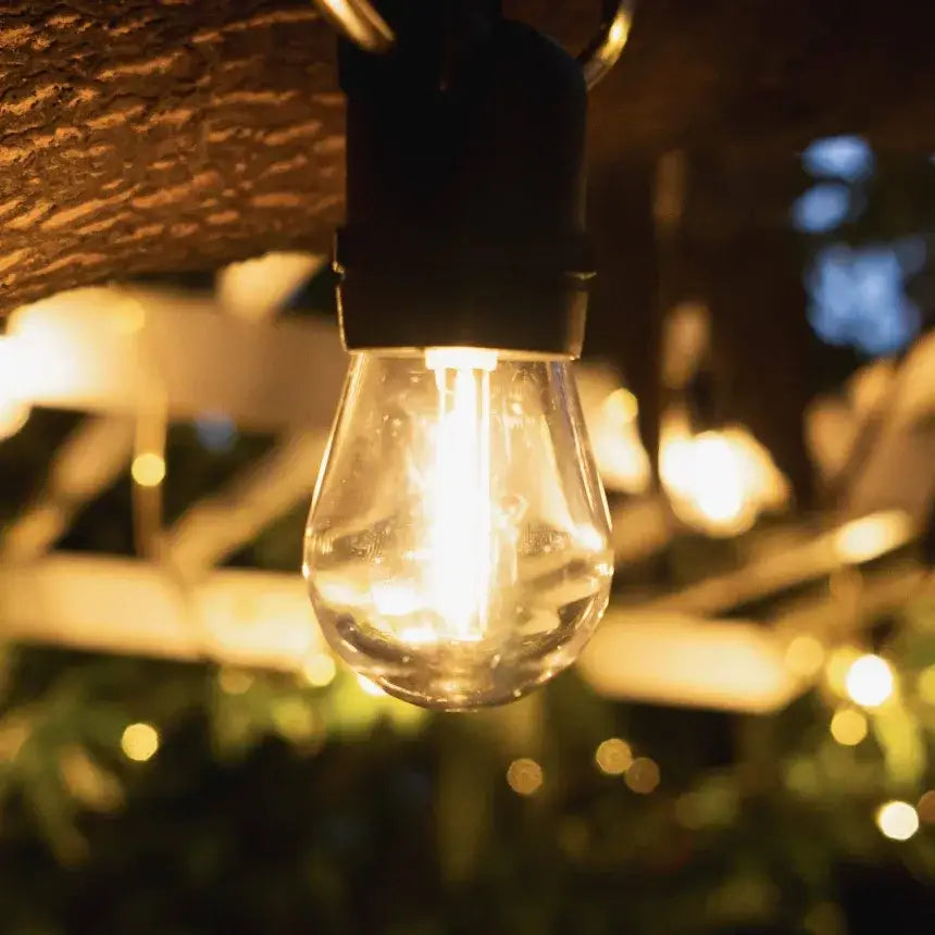 15 meter Solar Festoon String Lights with 15 LED Bulbs