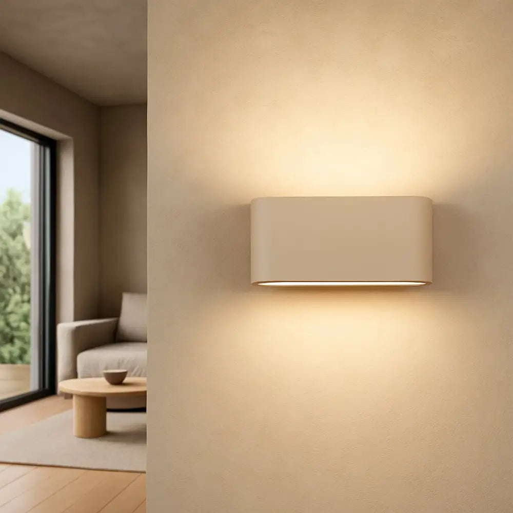 Hayden 12w Up/down White Led Wall Lamp Ip54 Green