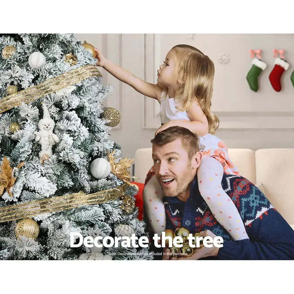 7ft Christmas Tree Snow Flocked with Easy Assembly