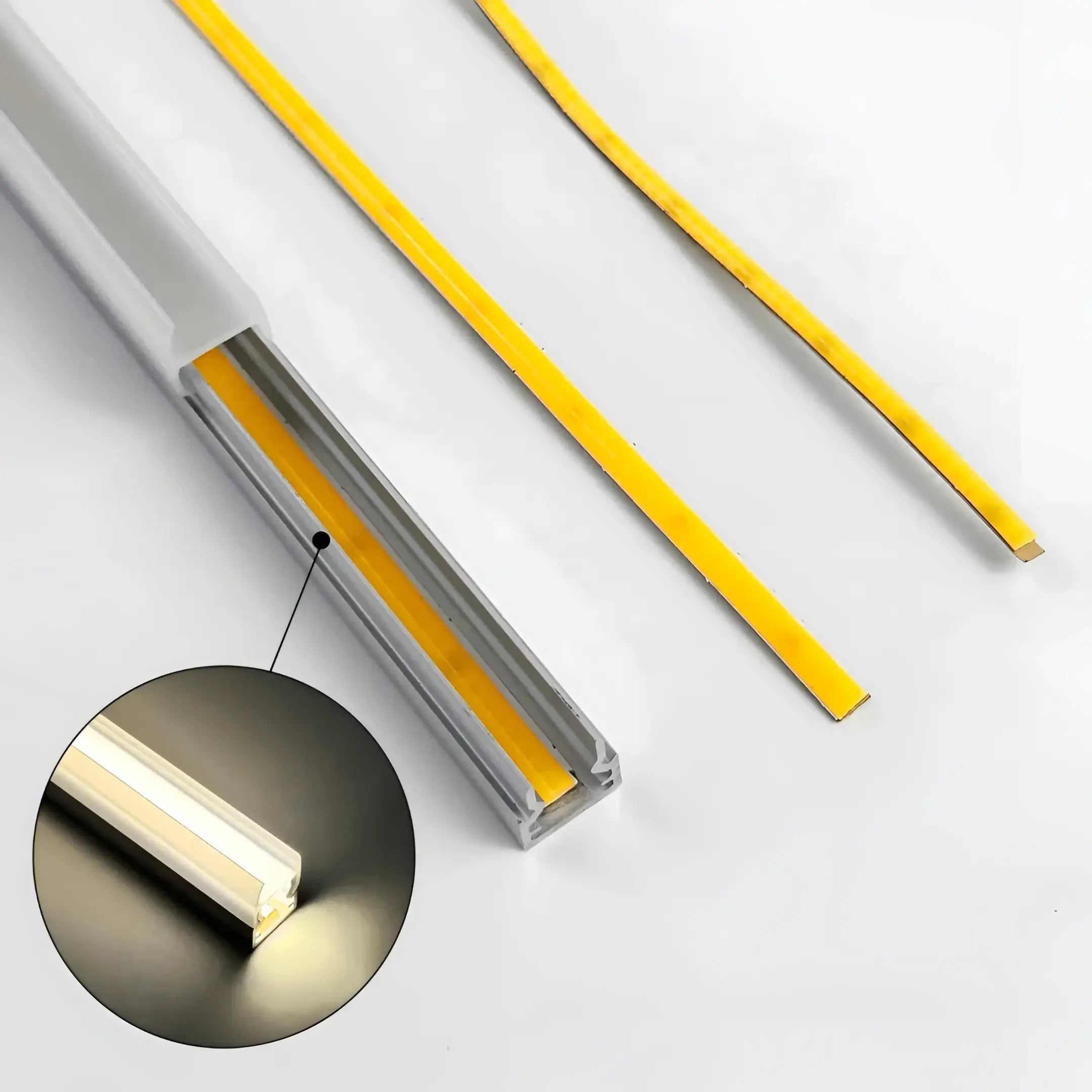 7w 6000k Ip20 Cob Flexible Strip Light 3mm Visual