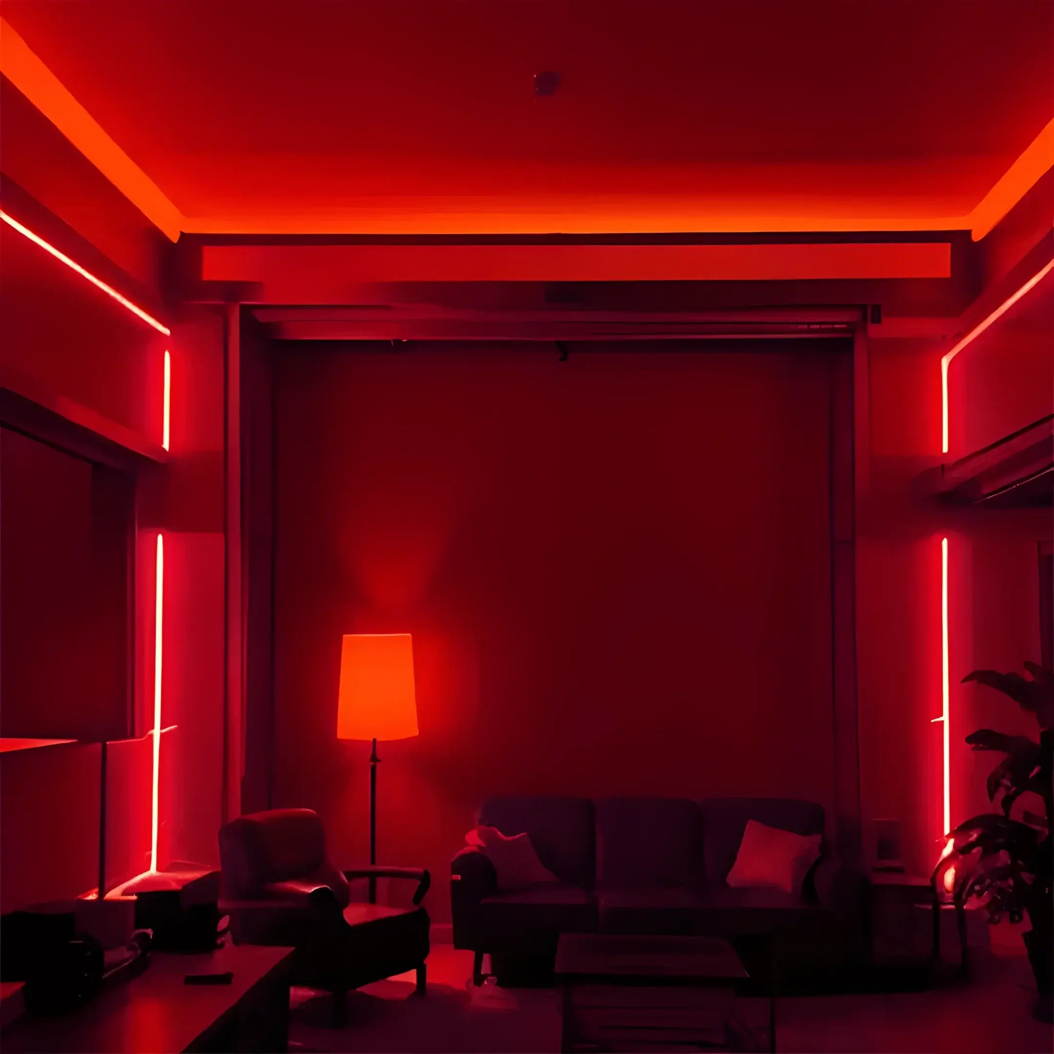 7wm Red Ip20 Cob Led Strip Light 5mm Width