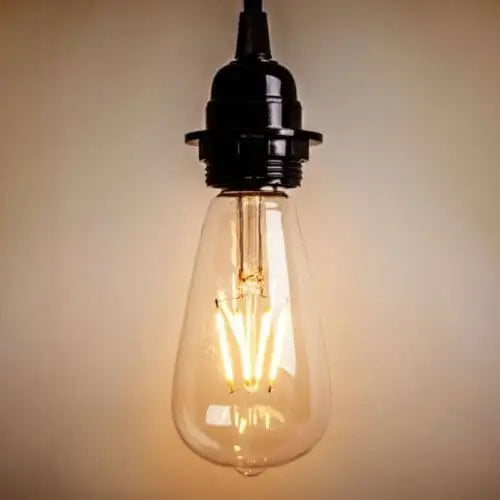 Qzao LED Globes 8W E27 Pear Style Vintage LED Globe ST64 Shape 2700K