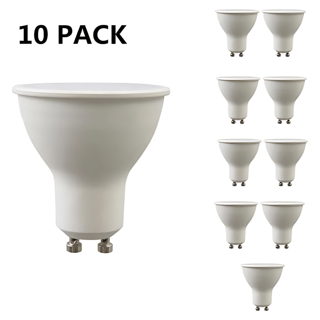 Green Earth Lighting Australia LED Light Bulbs 10 Pack 8W GU10 Non Dimmable Cool White LED Light Bulb GU10CW10PK