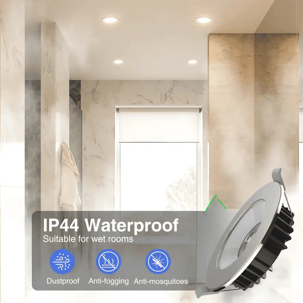 Green Earth Lighting Australia Home & Garden > Lighting 8W Tri-Colour Dimmable LED Downlight | 90mm Cut Out | Swap Sleek 21457