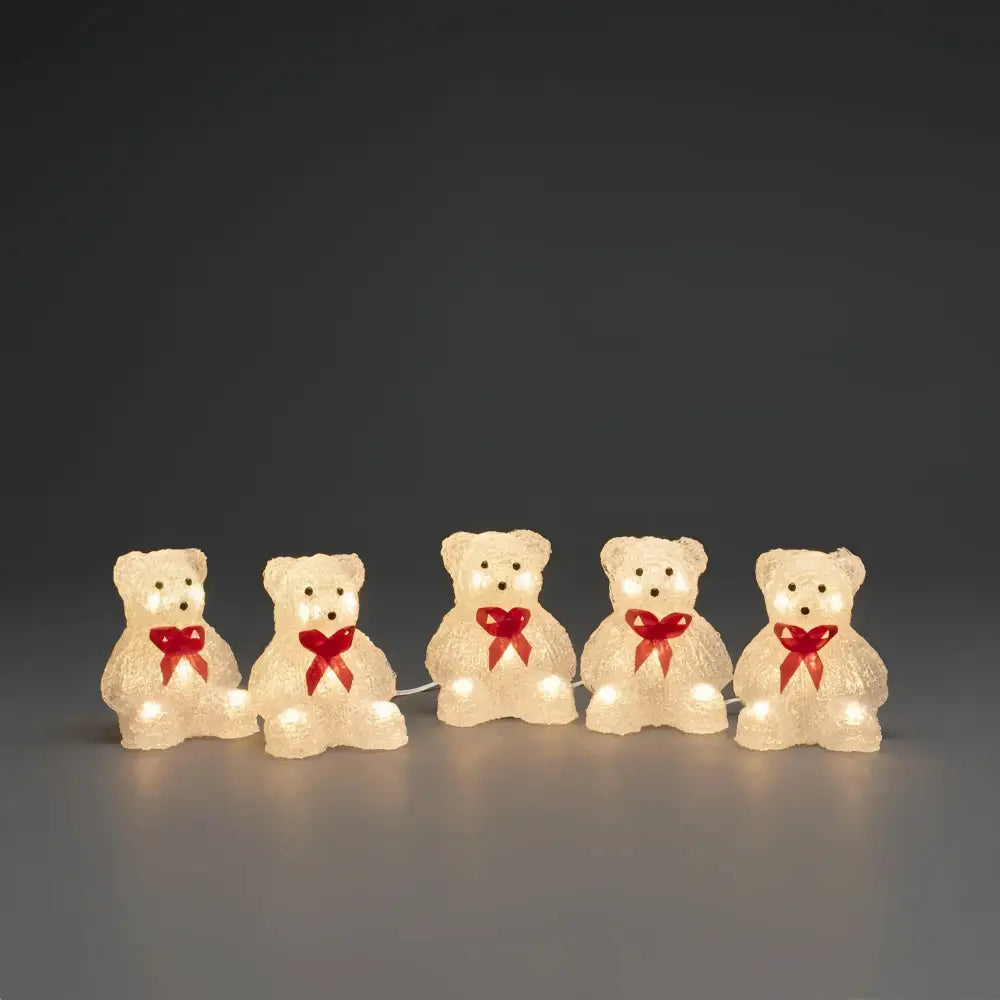 Set of 5 Polar Bear - H15cm