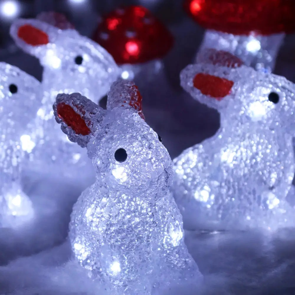 Acrylic Mini Bunny - Set Of 5