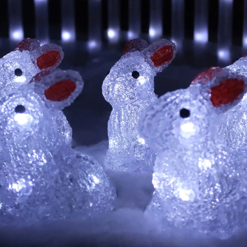 Acrylic Mini Bunny - Set Of 5