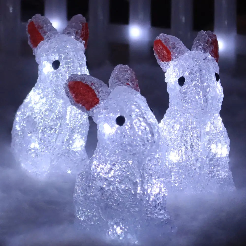 Acrylic Mini Bunny - Set Of 5