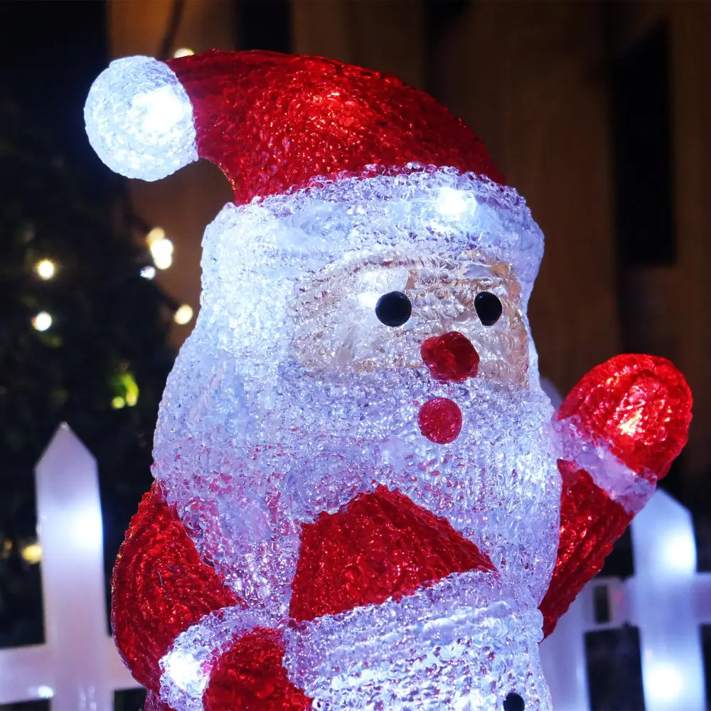 Acrylic Santa Penguin And Snowman Stacked