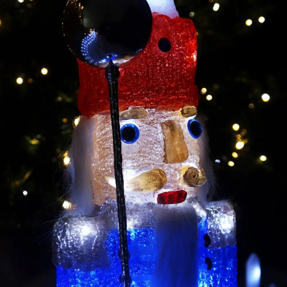 Acrylic Nutcracker V2 LED Christmas Decoration - 63cm Tall