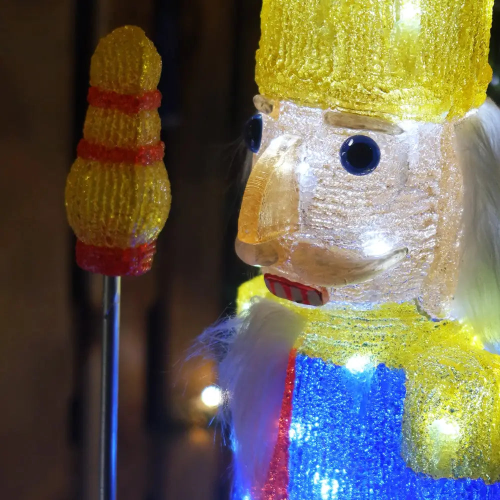 Acrylic Nutcracker V3 LED Christmas Decoration - 94cm Tall