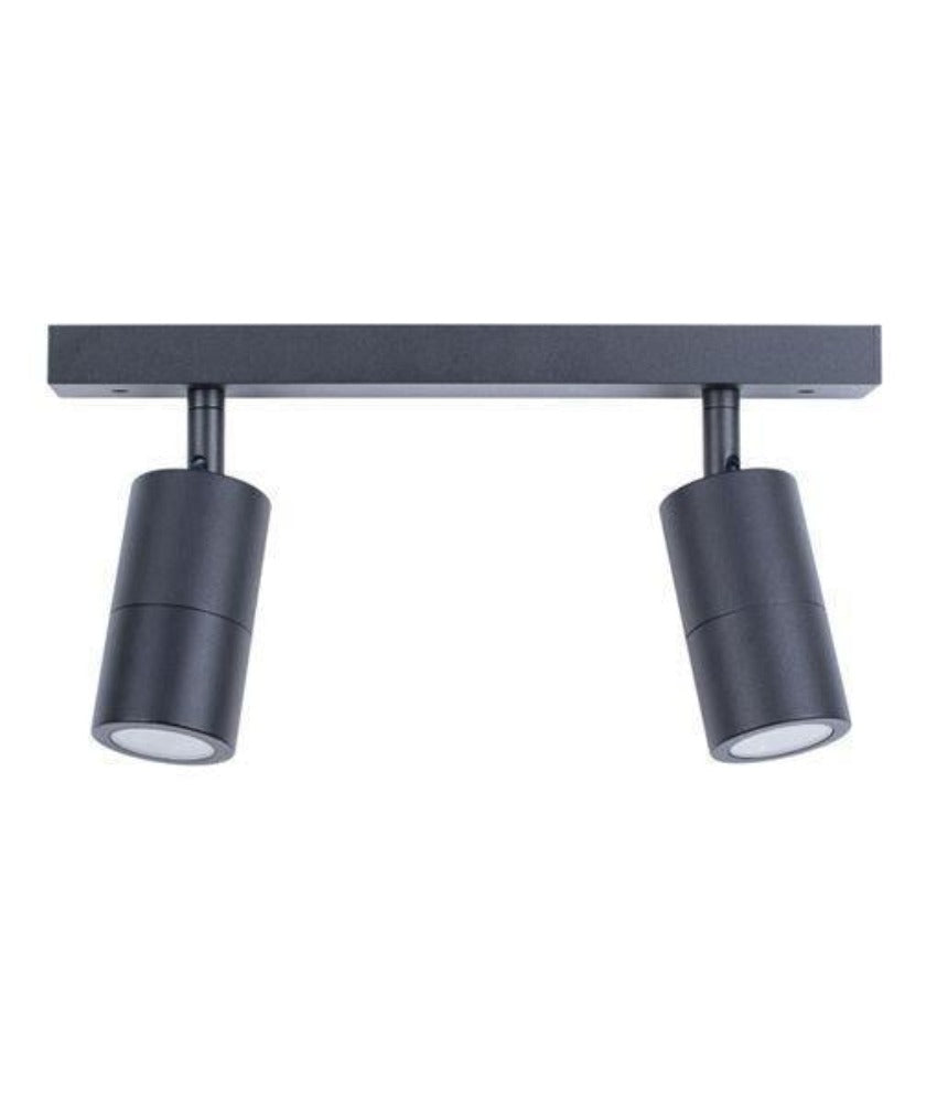 CLA PG2BAR - 2xGU10 2 Light Bar Adjustable Rail Ceiling Spot Light IP44