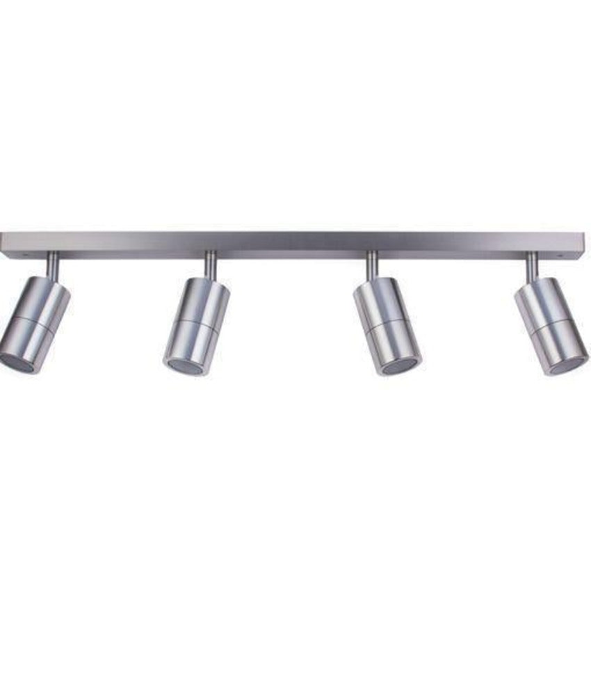 CLA PG4BAR - 4xGU10 4 Light Bar Adjustable Rail Ceiling Spot Light IP44