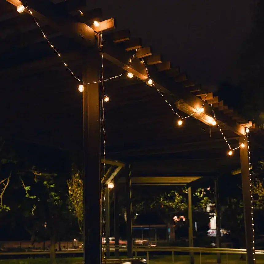 15 meter Solar Festoon String Lights with 15 LED Bulbs