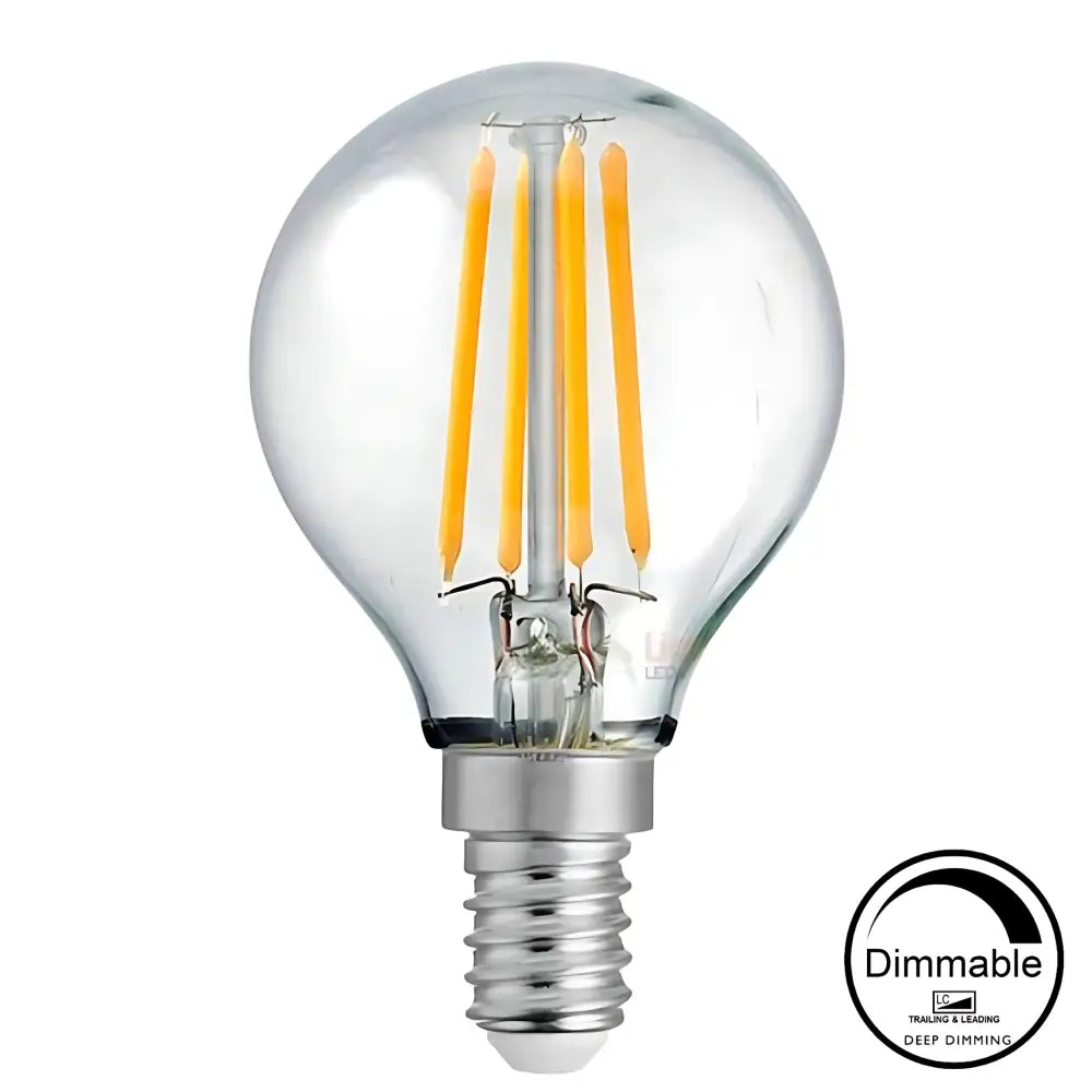 5.5W 806lm E14 2700K Clear Dimmable LED Fancy Round - Home & Garden > Lighting