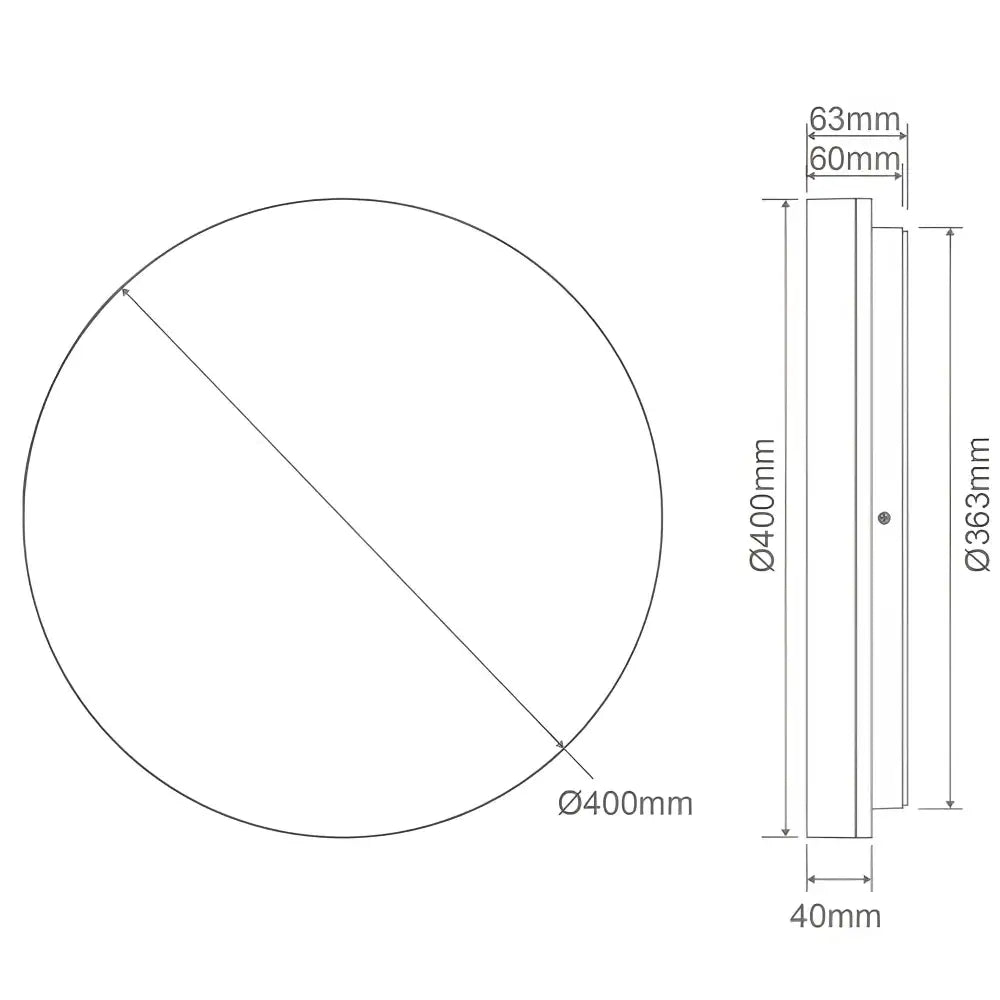 Sunset - 15W/25W/35W Colour Switchable Led Ceiling Light IP54 240V - Trio