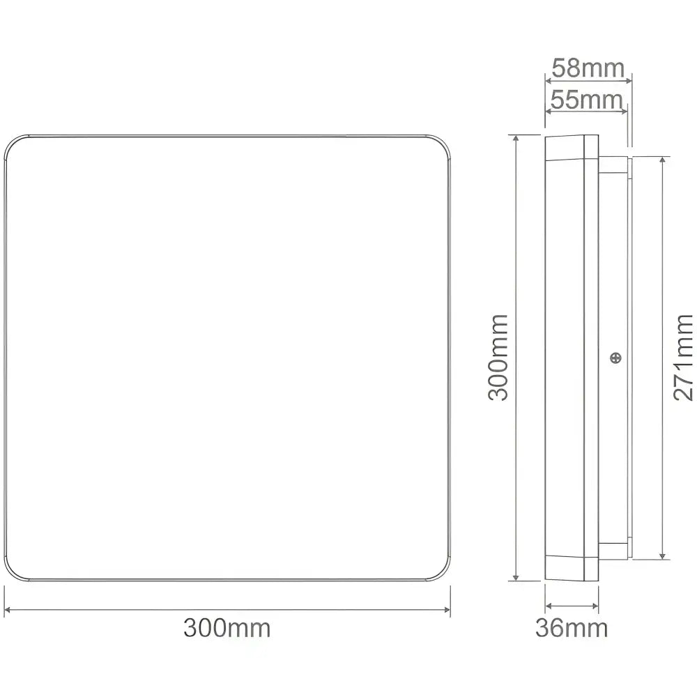 Sunset - 15W/25W/35W Colour Switchable Led Ceiling Light IP54 240V - Trio