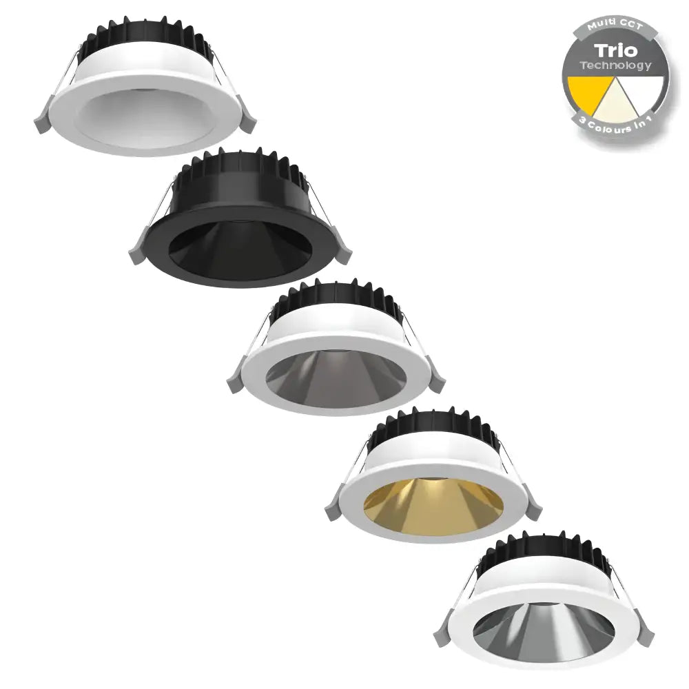 Swap Deep 8W Tri-Colour Dimmable LED Downlight - 90mm Cut Out