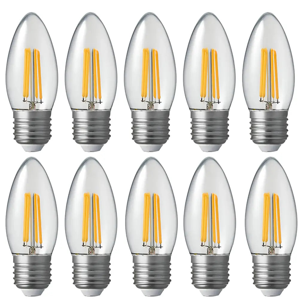 6W 675lm E27 Clear Dimmable LED Candle