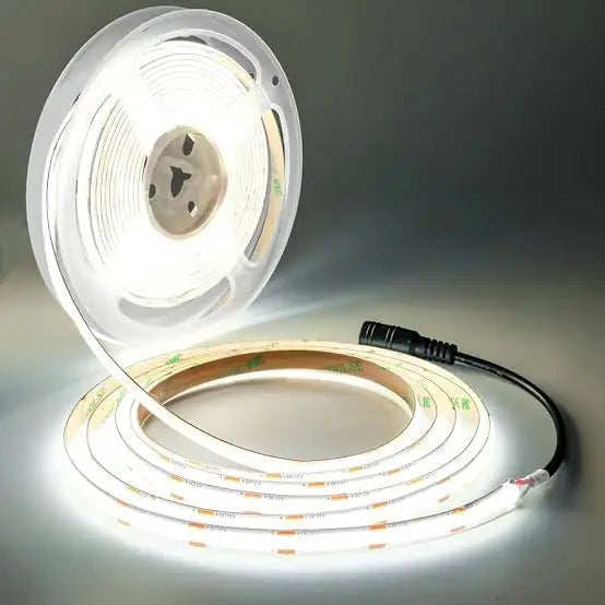Strippy GlowFlex 6000K COB LED Strip Light | Easy Connect DC Plug - Home & Garden > Lighting
