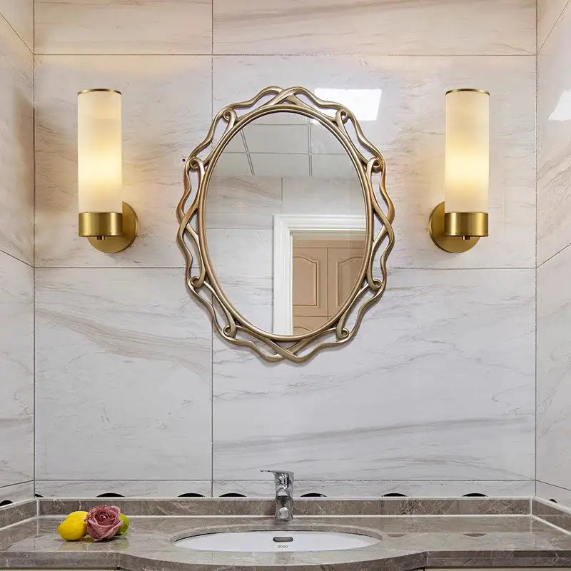 Shaffer Alabaster Wall Sconce - Home & Garden > Lighting