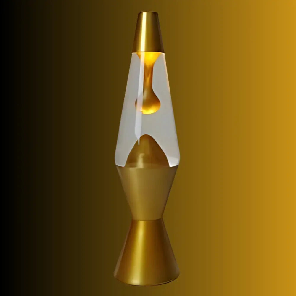 Metallic Gold Lava Lamp