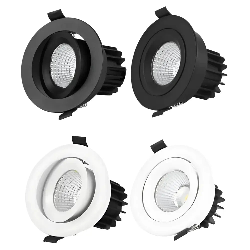 Eyre Gimbal 13W Tri-Colour Dimmable LED Downlight - 90mm Cut Out