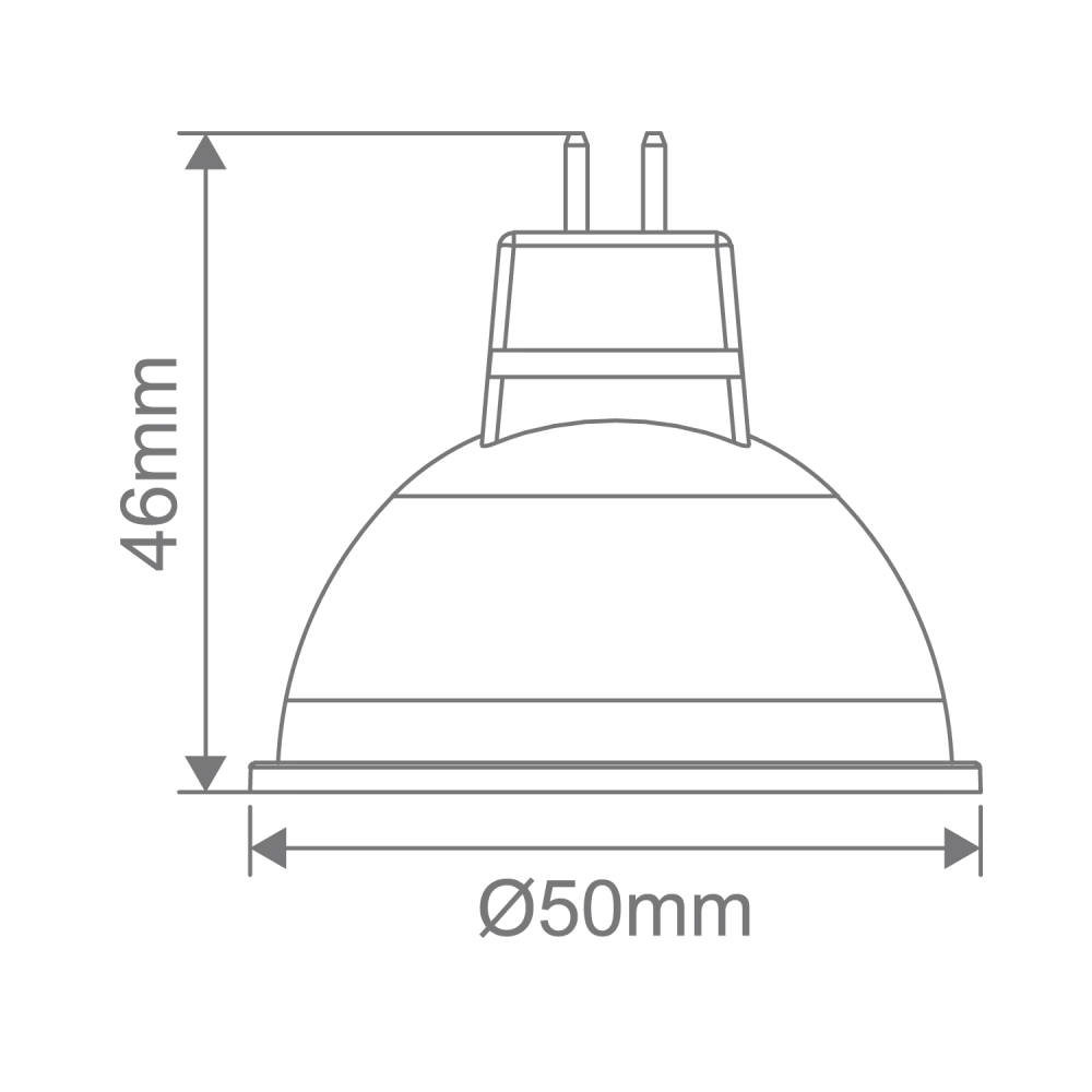12V 4.7W 390lm MR16 Dimmable LED Globe