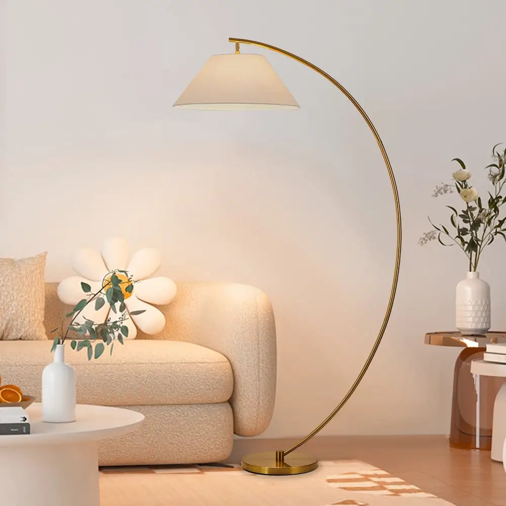 Remi Floor Lamp - Black/Brass