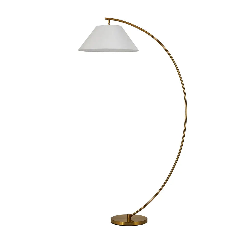 Remi Floor Lamp - Black/Brass