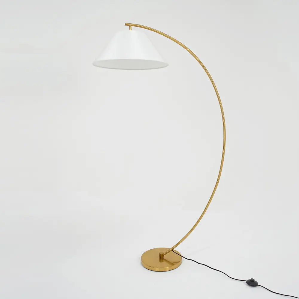 Remi Floor Lamp - Black/Brass