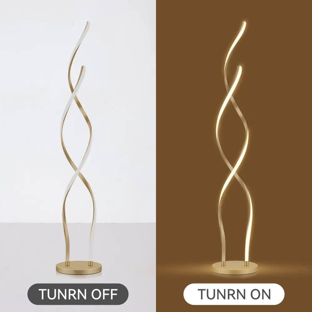 Acropora LED Floor Lamp - Gold