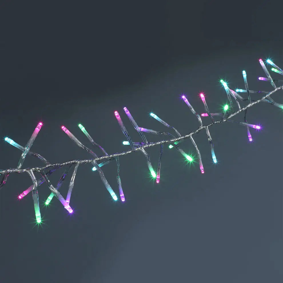 16M LED Cluster Light With Clear Cable - 6 Colour Options