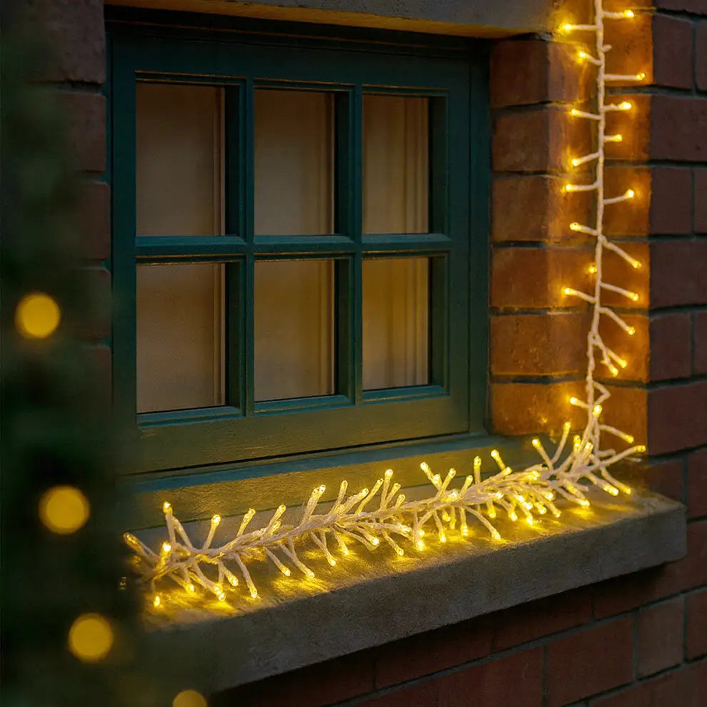 16M LED Cluster Light With Clear Cable - 6 Colour Options