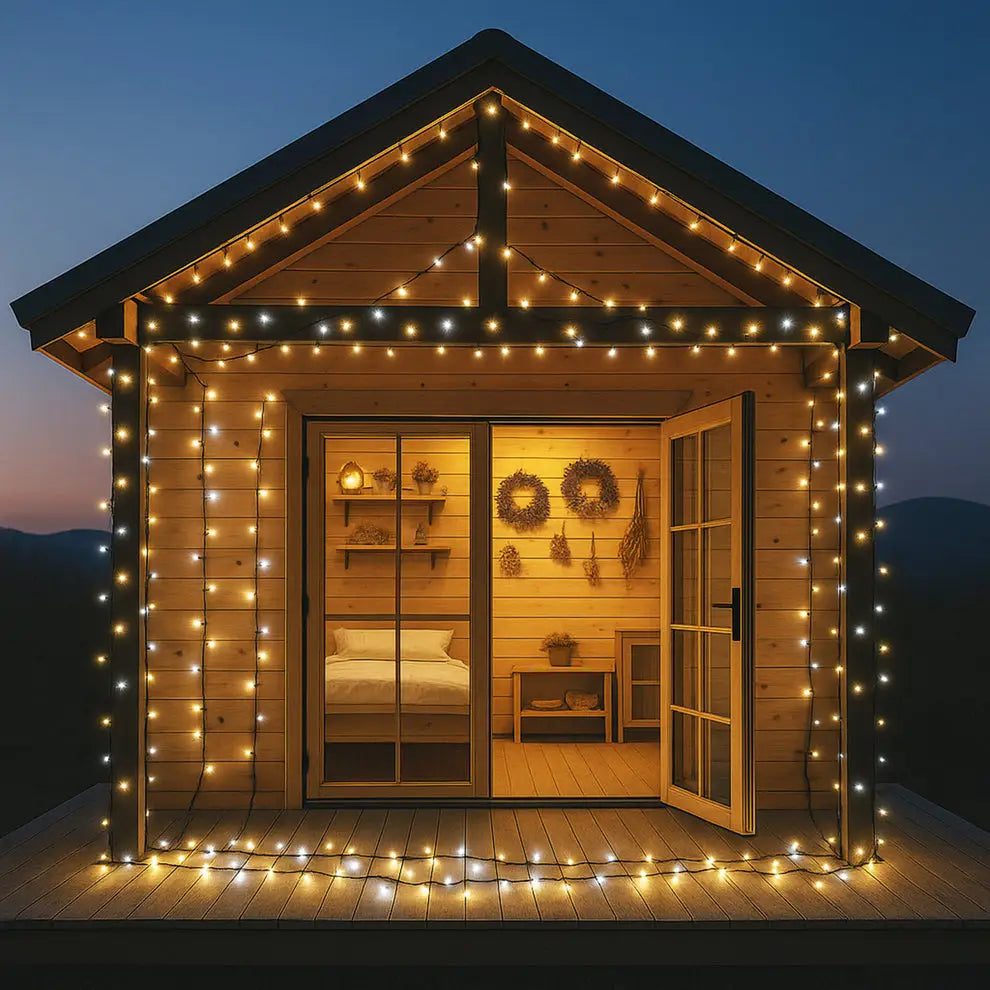 60M LED Connectable Fairy Light Kit - 6 Colour Options