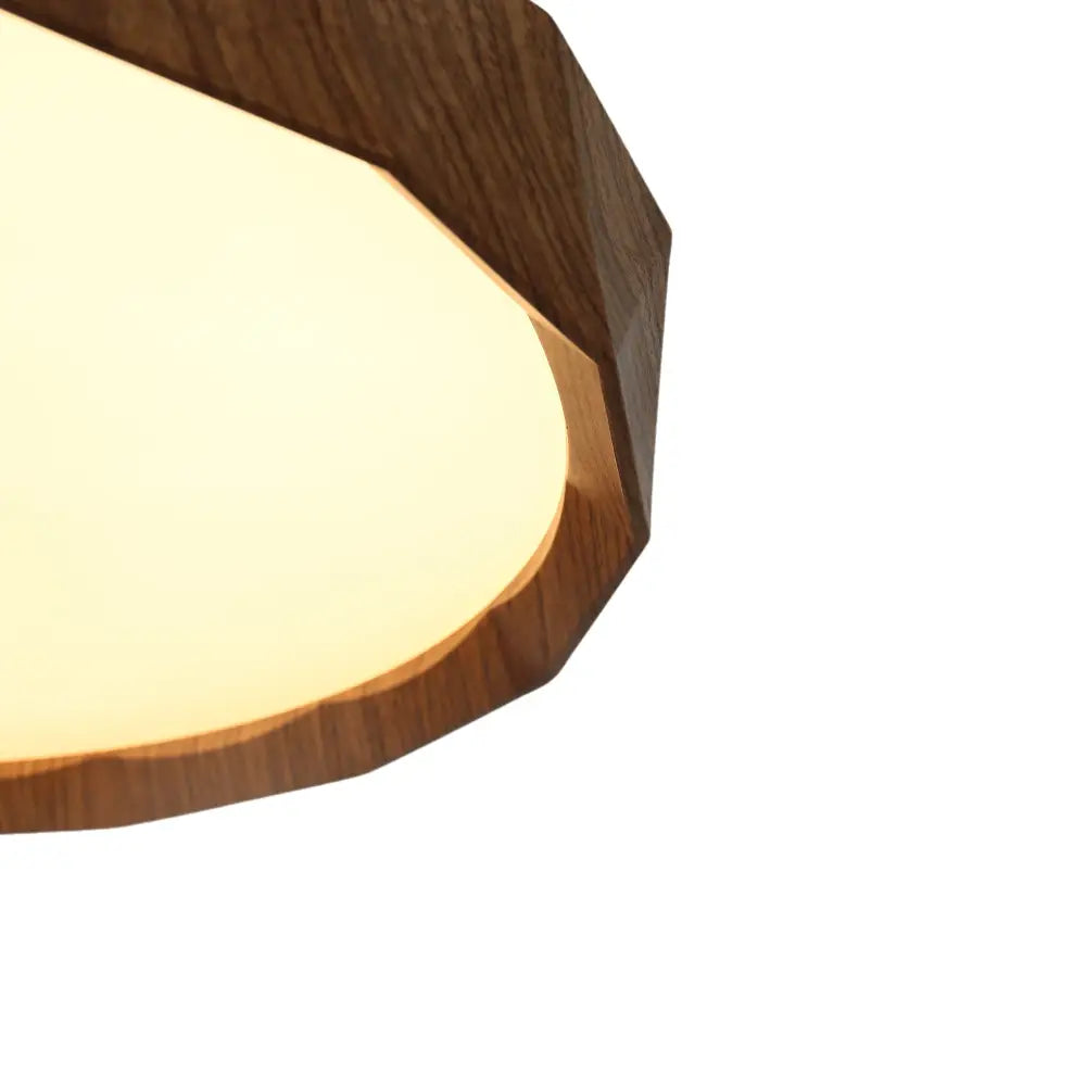 Irene CCT LED Ceiling Light with Wooden Frame and Color Switch
