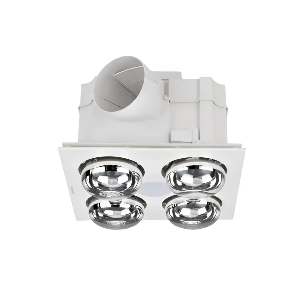 Forme 4 3-in-1 Bathroom Heater with 4 Heat Lamps, Exhaust Fan with Tricolour LED Light