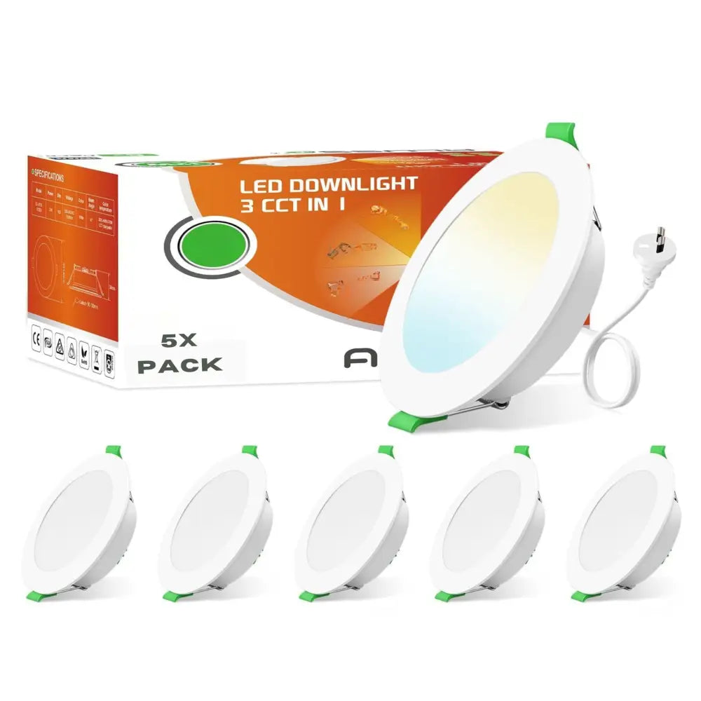 UltraSlim Mini 10W Tri-Colour Dimmable LED Downlight | 70mm Cut-Out